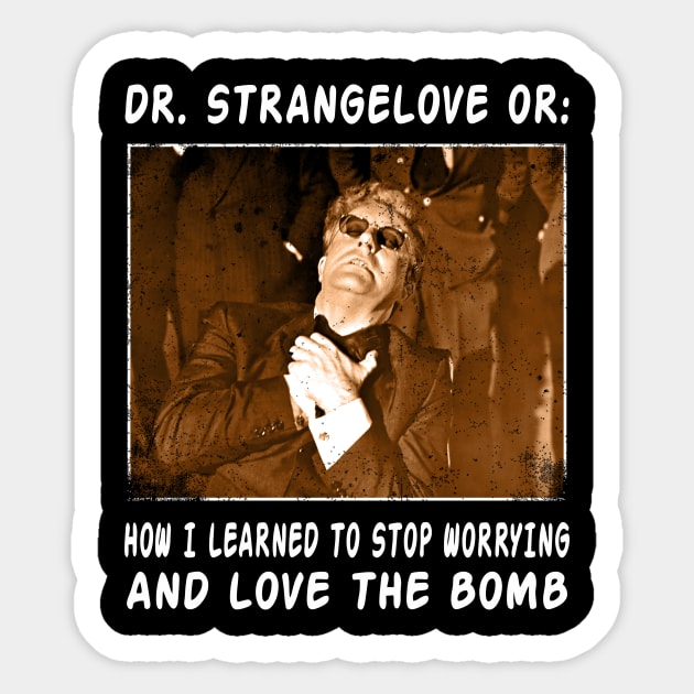 General Ripper's Paranoia Chronicles Dr. Strangeloves Retro Couture Threads Sticker by Julie lovely drawings